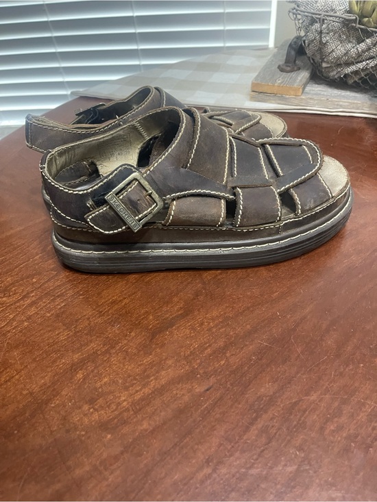Skechers Jammers Fisherman Sandals  Leather Y2K Chunky Vintage